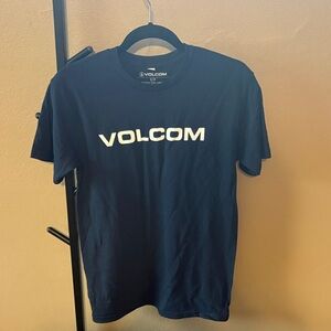 Volcom Dark Blue Tee with White Logo